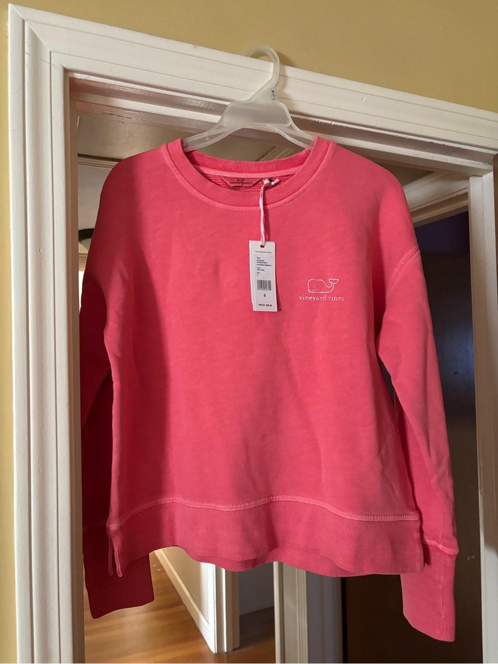 Vineyard Vines Coral Pink Crewneck Sweatshirt